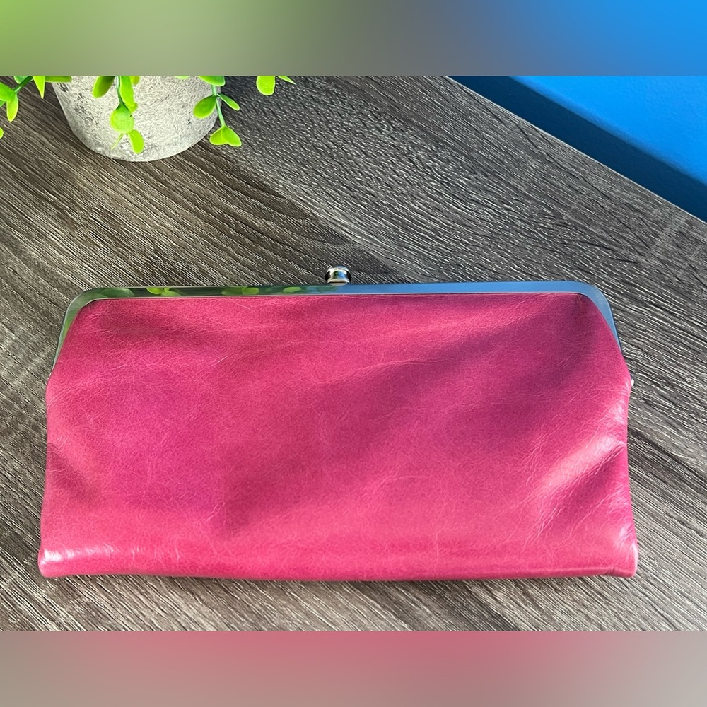 HOBO Pink Leather Clutch Wristlet